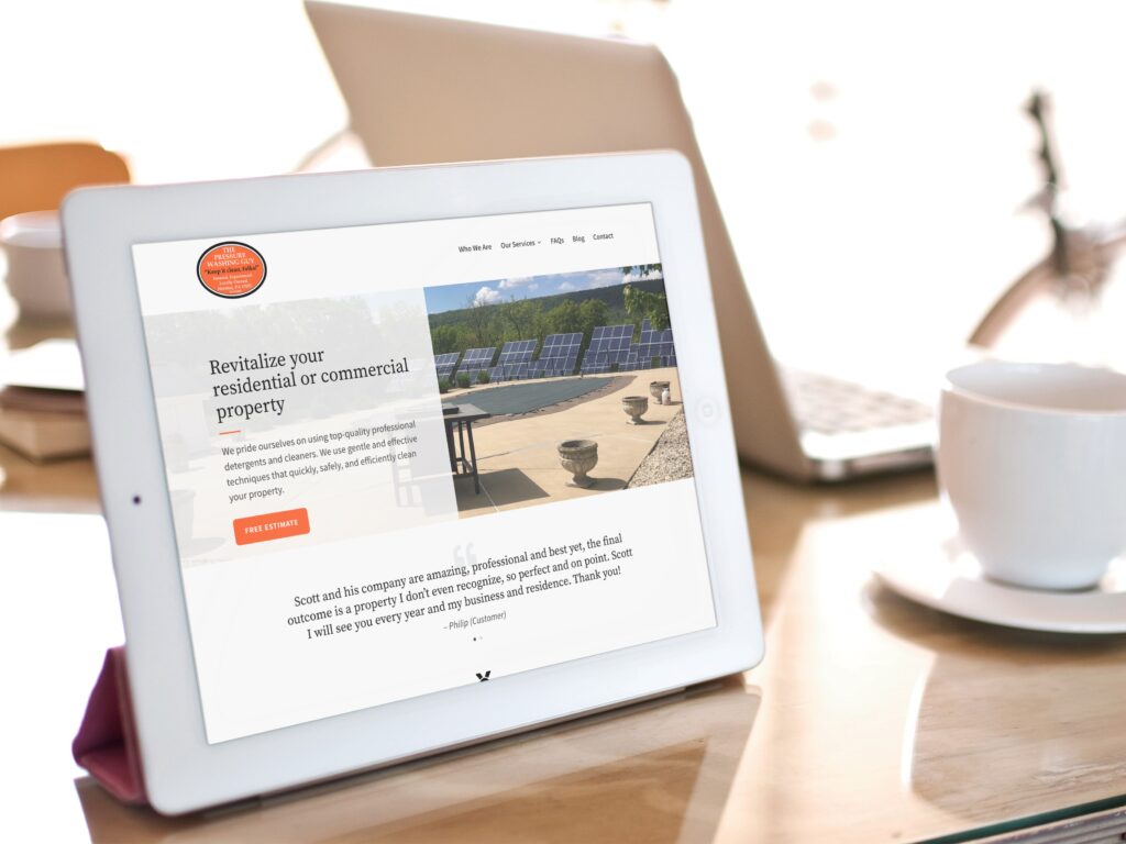 Pressure Washing Company Website Design