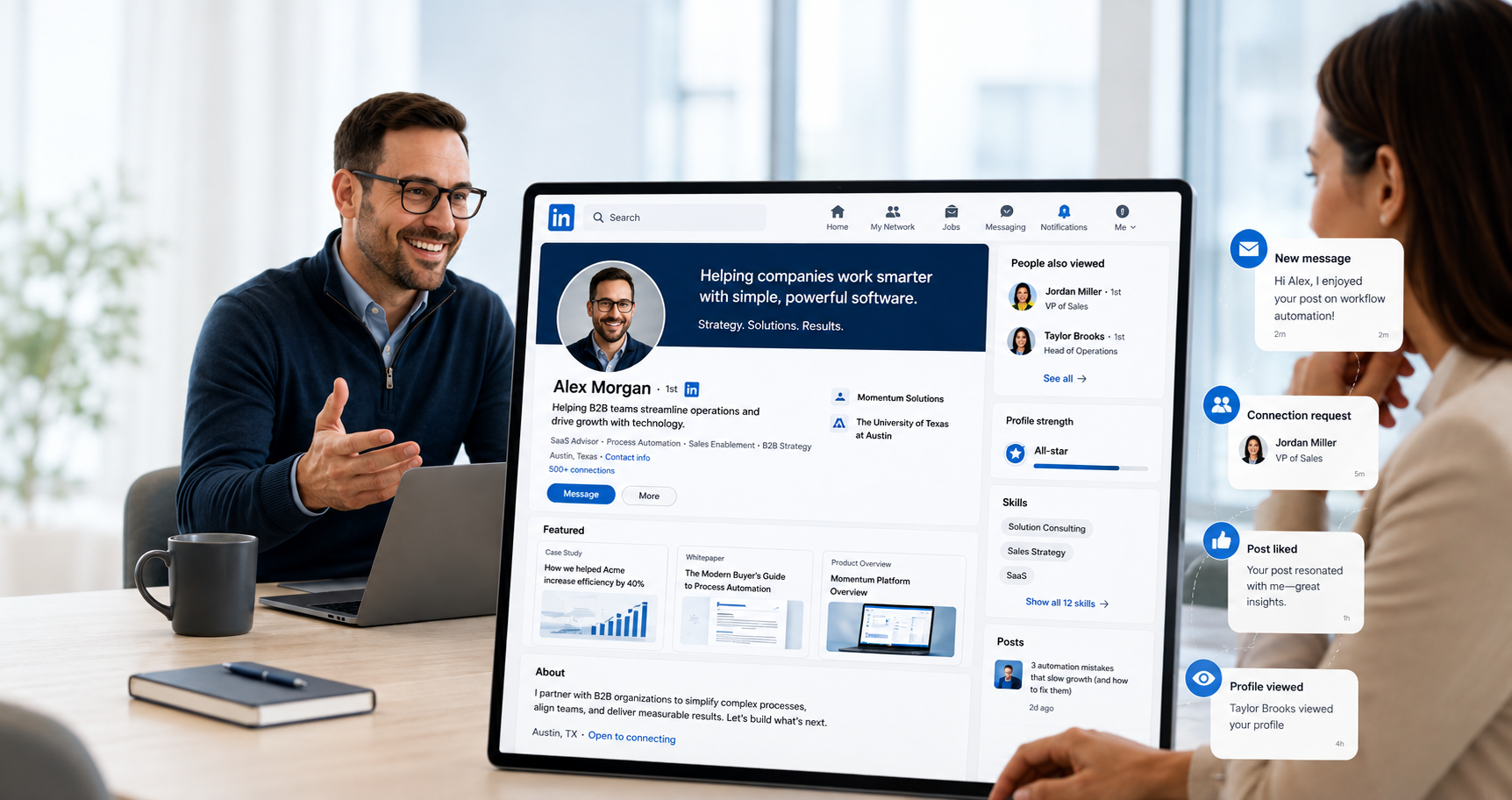 linkedin profile for salespeople